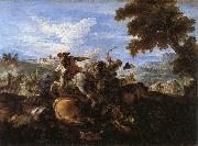 Parrocel, Joseph Cavalry Battle Germany oil painting reproduction